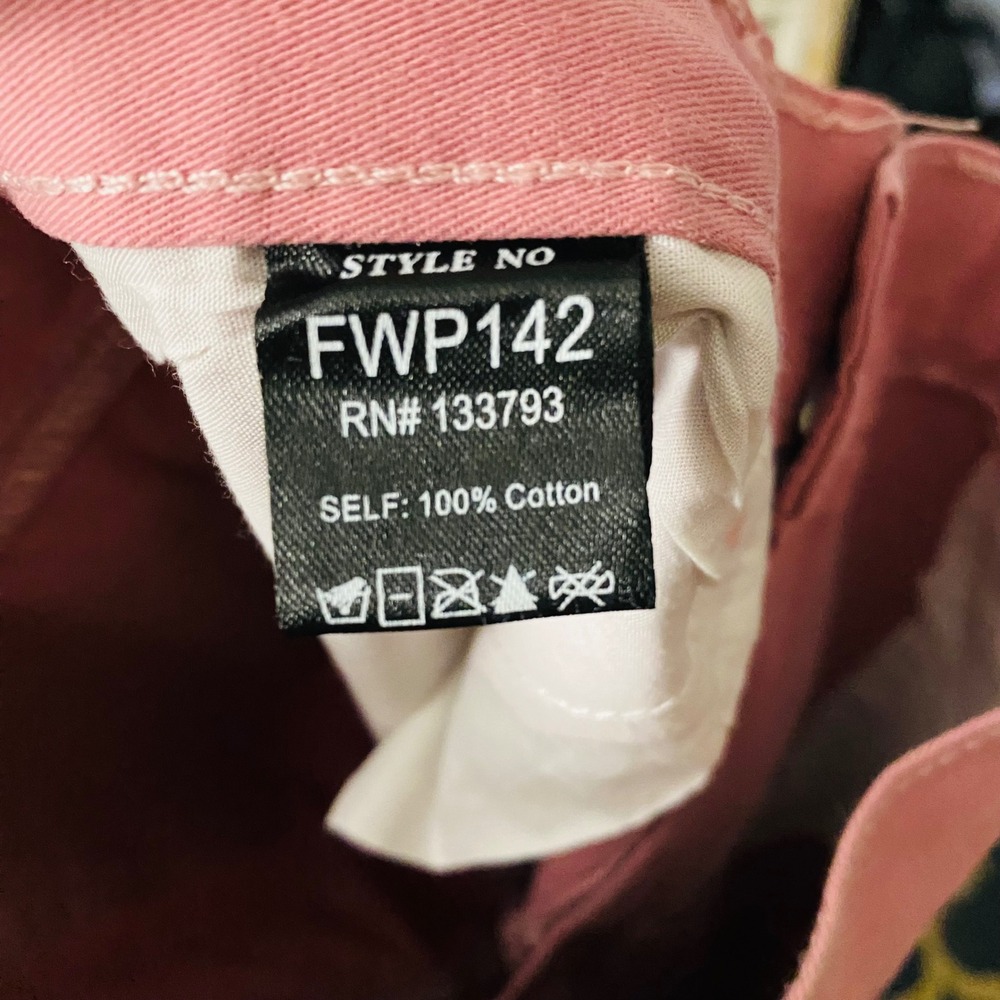 POL FWP142 Pink Ombre Crystal Studded Wide Leg 100% Cotton Jeans Size Small - Picture 6 of 7